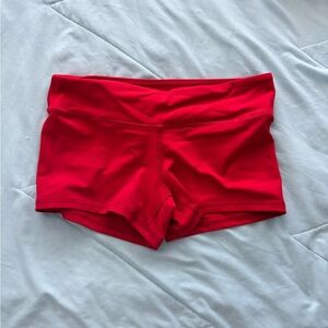 Women's Athletic Shorts in Red